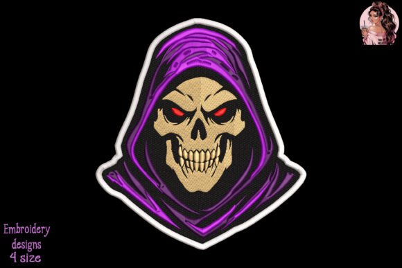 Grim Reaper Skull Embroidery: A Designer's Review