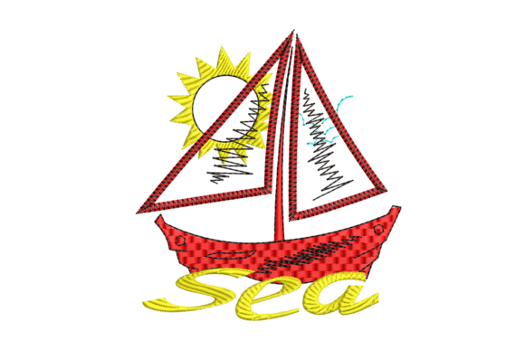 Sea Boat Embroidery Design: A Designer's Review